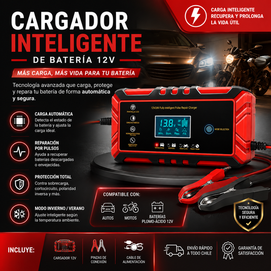 Cargador De Bateria Para Auto