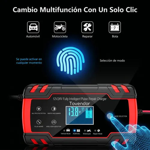 Cargador De Bateria Para Auto